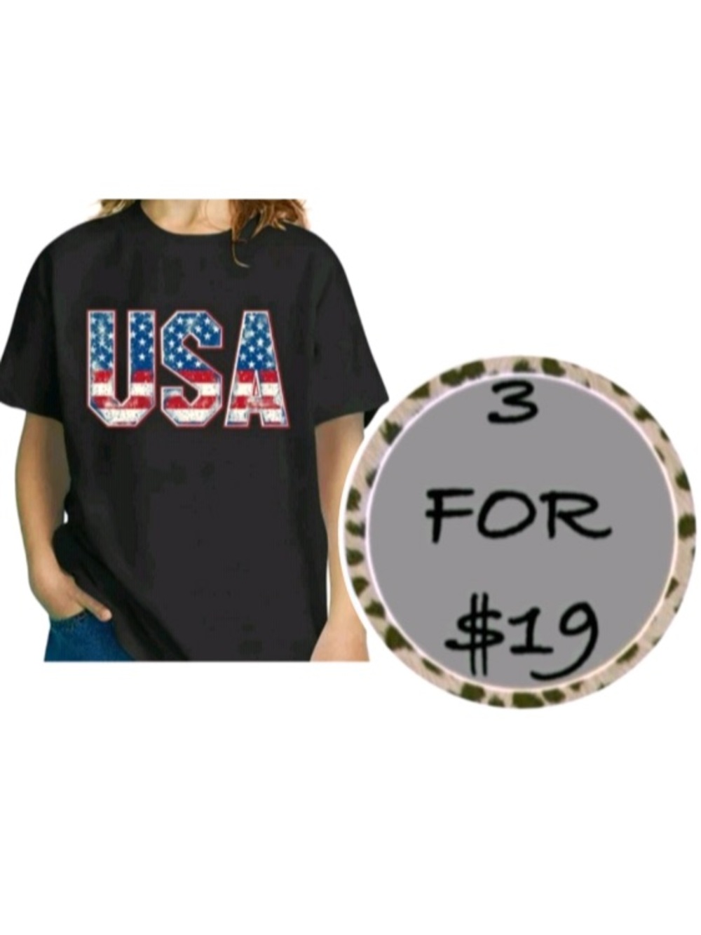 3/$19 Mad Engine patriotic American flag U.S.A. Short sleeve T-shirt